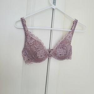 Victoria's Secret Very Sexy push up without padding 34C grey lace adjustable